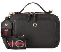 Zita Handtasche Leder 22 cm black