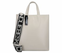 Paper Bag Handtasche M Leder almond milk