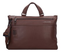 Akron Aktentasche Leder Laptopfach dark brown
