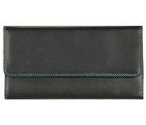 Tri-fold Zip Wallet Geldbörse Leder black/pace