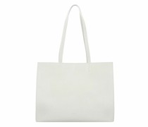 New Shopping Shopper Tasche Leder 37.5 cm off white