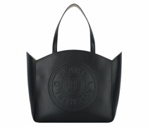 Circle Shopper Tasche Leder 35 cm black
