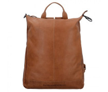 Wax Pull Up Rucksack Leder 40 cm cognac