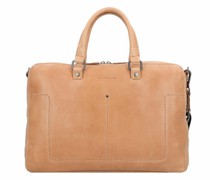 Caugio Aktentasche Leder 41 cm Laptopfach camel