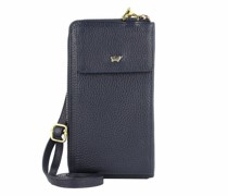 Asti Handytasche Leder 19 cm navy