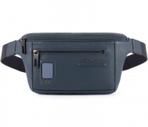 Akron Gürteltasche Leder blue
