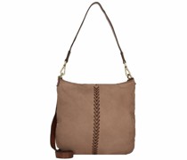 Schultertasche Leder 32 cm sigaro