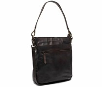 Black Label Schultertasche Leder 28 cm brown