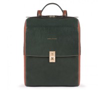 Dafne Rucksack RFID Leder Laptopfach black