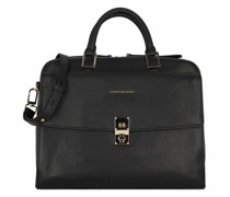 Dafne Handtasche Leder 36 cm black