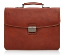 Verona Aktentasche RFID Leder Laptopfach lightbrown