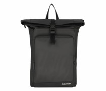 Rubberized Rucksack 42 cm Laptopfach ck black