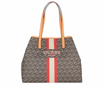 Vikky Shopper Tasche black logo-cognac