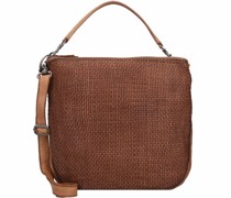 Soft Weaving Maureen Schultertasche Leder 30 cm charming cognac