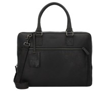 Antique Avery Aktentasche Leder Laptopfach black