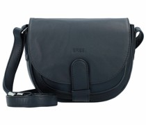 Lady Top 15 Umhängetasche Leder navy