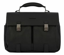 Modus Aktentasche Leder Laptopfach black