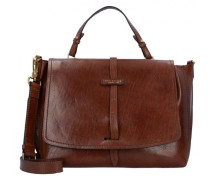 Dalston Handtasche Leder marrone