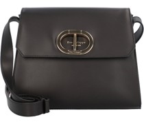Umhängetasche Leder nero