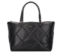 Livia M Shopper Tasche Leder black