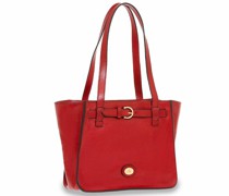Biba Schultertasche Leder rosso ribes