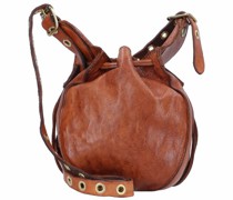 Beuteltasche Leder cognac