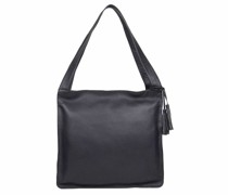 Cadiz Schultertasche Leder black
