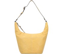 Gena Schultertasche Leder sunny yellow