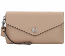 Wyn Clutch Tasche Leder taupe