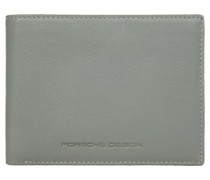 Business Geldbörse Leder 12 cm gray