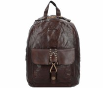 Grecale City Rucksack Leder 35 cm moro