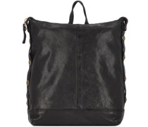 Rucksack Leder nero