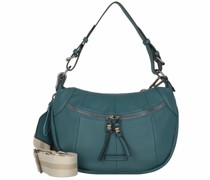 Pruvia Schultertasche Leder deep sea