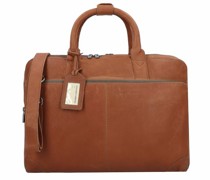 Business Eagle Aktentasche Leder Laptopfach tan