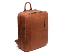 Wax Pull Up Newcastle Rucksack Leder 40 cm Laptopfach cognac