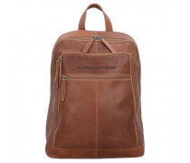 Wax Pull Up James Rucksack Leder Laptopfach cognac