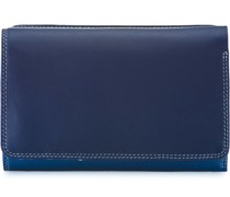 Medium Tri-fold Geldbörse I Leder denim