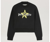 Schwarz-gelber Pullover Mit Sternen Besprüht