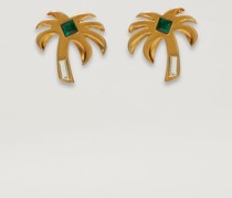 Klassische Palmen Edelstein Ohrringe