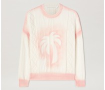 Pullover mit besprühter Palme