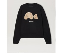 SWEATSHIRT MIT RUNDHALSAUSSCHNITT UND BÄR