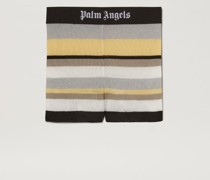 Gestreifte Logo-Strickshorts
