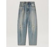 JEANSHOSE MIT LEICHTER WASCHUNG UND 5 TASCHEN