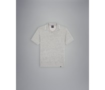 Poloshirt aus Leinen und Baumwolle