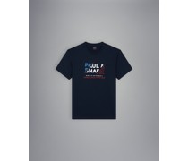 Baumwoll-T-Shirt mit Grafik-Print