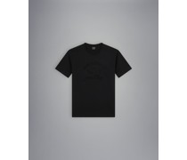 T-Shirt aus Baumwolle mit Applikation
