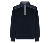 Pullover aus Supima®-Baumwolle mit Loro Piana®-Details
