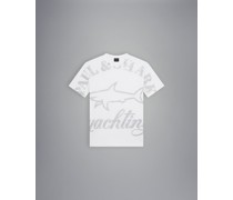 T-Shirt aus Bio-Baumwolle mit Maxi Paul&Shark-Logo