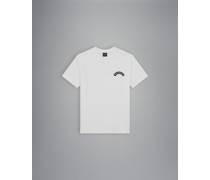 T-Shirt aus Baumwolle mit Hai-Print und Paul&Shark-Logo