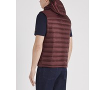 Ultralight Daunenweste mit abnehmbarer Kapuze